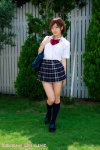 blouse bookbag kanon_(ii) kneesocks pleated_skirt school_uniform skirt rating:Safe score:0 user:nil!