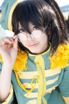 band_uniform beret cosplay glasses huyuzakura_ryo k-on! looking_over_glasses nakano_azusa rating:Safe score:0 user:pixymisa