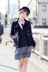 akitsu_honoka blouse cardigan coat hat miniskirt skirt tie rating:Safe score:0 user:pixymisa