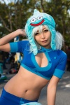 akiton cleavage cosplay croptop dragon_quest hat keyhole microskirt plushie skirt slime_(dragon_quest) white_hair rating:Safe score:1 user:pixymisa