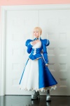 blonde_hair boots braids cosplay dress fate/series fate/stay_night inui_youko saber rating:Safe score:0 user:nil!