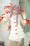 al_azif cosplay demonbane dress hair_ribbons pantyhose purple_hair yosugara_touru rating:Safe score:0 user:nil!