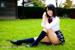 blouse bookbag kneesocks nagase_mami pleated_skirt school_uniform skirt rating:Safe score:1 user:nil!