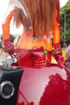 ass bodysuit cosplay gauntlets iiniku_ushijima neon_genesis_evangelion red_hair soryu_asuka_langley rating:Safe score:2 user:pixymisa