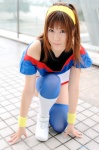 battle_athletes cosplay gym_uniform hairband kanzaki_akari kikiwan pantyhose thighhighs rating:Safe score:0 user:nil!