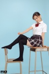 aoba_chieri blouse pleated_skirt ponytail rq-star_602 school_uniform skirt thighhighs zettai_ryouiki rating:Safe score:2 user:nil!