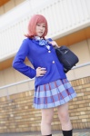 ahota blazer blouse bookbag cosplay kneesocks love_live!_school_idol_project nishikino_maki pleated_skirt red_hair school_uniform skirt rating:Safe score:0 user:nil!