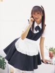 apron blouse glasses hairband hamada_shouko jumper maid maid_uniform thighhighs rating:Safe score:0 user:nil!