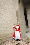 blonde_hair boots braid cosplay dress fate/series fate/stay_night kamui_arisa red_moon saber rating:Safe score:0 user:nil!