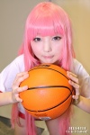 aimu basketball bloomers cosplay hakamada_hinata pantyhose pink_eyes pink_hair ro-kyu-bu! sheer_legwear tshirt rating:Safe score:1 user:pixymisa