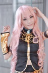 cosplay matsuri_(iii) megurine_luka pink_hair skirt sleeveless_blouse vocaloid rating:Safe score:0 user:nil!