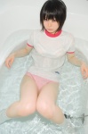 bathroom bathtub bra buruma cosplay gym_uniform iiniku_ushijima jellyfish original see-through shorts socks tshirt wet rating:Safe score:2 user:nil!