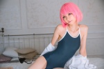 cosplay dress_shirt mike momo_velia_deviluke open_clothes pink_hair school_swimsuit shinkon_keikaku swimsuit tail to_love-ru rating:Safe score:0 user:nil!