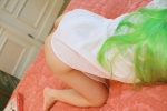 ass bed cc coa code_geass cosplay dress_shirt green_hair rating:Safe score:3 user:nil!