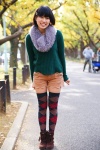 boots sayaka scarf shorts sweater thighhighs rating:Safe score:3 user:nil!