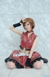boots choker cosplay fingerless_gloves gloves kooki meiko miniskirt skirt vest vocaloid rating:Safe score:0 user:nil!
