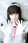 apron cosplay elbow_gloves gloves hairband maid maid_uniform miremire original ribbon_tie rating:Safe score:0 user:pixymisa