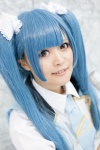 akb48 beni blouse blue_hair cosplay hairbows tie twintails watanabe_mayu_(cosplay) rating:Safe score:0 user:pixymisa