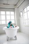 aqua_hair bathroom bathtub choker cosplay dress hairband hatsune_miku momoiro_reku tagme_song twintails vocaloid rating:Safe score:1 user:nil!