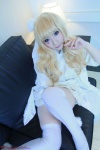 blonde_hair cape cosplay deep_rabbit dress macross macross_frontier macross_frontier:_itsuwari_no_utahime saku sheryl_nome thighhighs zettai_ryouiki rating:Safe score:0 user:nil!