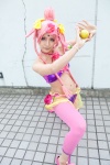 ball bikini_top bishoujo_senshi_sailor_moon cerecere cosplay flowers leggings pink_hair pink_legwear ryo_(ii) sailor_moon_ss swimsuit twin_braids rating:Safe score:0 user:pixymisa