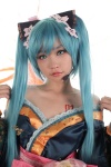 aqua_hair cosplay hatsune_miku kimono kim_tai_sik satsuki_hana_(vocaloid) tomiaaaaaaa twintails vocaloid rating:Safe score:8 user:DarkSSA