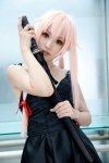 cosplay dress gasai_yuno hair_ties katana mirai_nikki pink_hair sword twintails usagi_yakuro rating:Safe score:0 user:pixymisa
