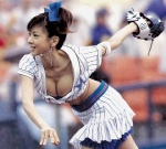 baseball_glove baseball_uniform bloomers costume croptop hairbow hoshino_aki miniskirt skirt rating:Safe score:1 user:pixymisa