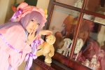 amatsuka_miyu cosplay dress hat patchouli_knowledge purple_hair robe stuffed_animal teddy_bear touhou rating:Safe score:0 user:nil!