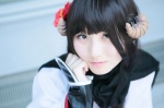 asuna cosplay flower haori horns inu_boku_secret_service scarf shirakiin_ririchiyo rating:Safe score:0 user:pixymisa