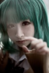 blouse bowtie cardigan cosplay green_hair macross macross_frontier mai ranka_lee rating:Safe score:0 user:pixymisa