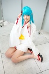 blue_hair cosplay dororon_enma-kun namada yukata yukiko-hime rating:Safe score:3 user:darkgray