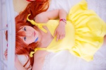 bed choker cosplay dress hair_pods mashiro_yuki neon_genesis_evangelion pantyhose red_hair sheer_legwear soryu_asuka_langley twintails rating:Safe score:0 user:nil!