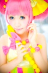 cosplay dress hairbows hair_pods original pink_hair tsugihagi_mishin wand rating:Safe score:0 user:nil!
