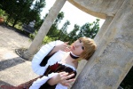 beatrice braid choker cosplay gown orange_hair saku umineko_no_naku_koro_ni rating:Safe score:0 user:nil!