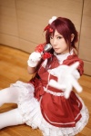 cosplay dress gloves ibara microphone original red_hair side_ponytail thighhighs zettai_ryouiki rating:Safe score:1 user:nil!