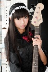 akiyama_mio bass blouse cosplay hairband k-on! miniskirt necoco skirt rating:Safe score:2 user:nil!