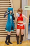 cosplay default_costume hatsune_miku headset hina meiko minasaka_jun twintails vocaloid rating:Safe score:0 user:Log