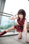 boots cosplay croptop headset meiko miniskirt pantyhose sheer_legwear skirt tachibana_ren vest vocaloid rating:Safe score:2 user:nil!