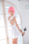apron cosplay mike momo_velia_deviluke pink_hair shinkon_keikaku sideboob tail to_love-ru rating:Safe score:1 user:nil!