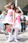 akane amami_haruka cosplay frilly idolmaster ribbons takatsuki_yayoi thighhighs tobari rating:Safe score:1 user:nil!