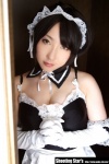 apron cleavage cosplay dress elbow_gloves gloves hairband kore_ga_watashi_no_goshujin-sama maid maid_uniform please_order_love saku sawatari_izumi rating:Safe score:0 user:nil!