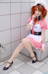 apron asahina_mikuru asami_uki cosplay pantyhose suzumiya_haruhi_no_yuuutsu twintails waitress waitress_uniform rating:Safe score:2 user:nil!