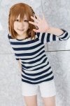 cosplay hirasawa_yui k-on! shiina_haru shorts tshirt twin_braids rating:Safe score:0 user:pixymisa