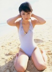 beach dgc_0062 ocean ogura_yuuko one-piece_swimsuit swimsuit rating:Safe score:4 user:nil!