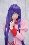bakemonogatari blouse cosplay pleated_skirt purple_hair school_uniform senjougahara_hitagi skirt yukimi_kanon rating:Safe score:0 user:nil!
