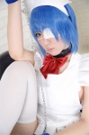 apron blue_hair cosplay eyepatch gloves hairband handcuffs ikkitousen kibashi maid maid_uniform ryomou_shimei thighhighs white_legwear rating:Safe score:0 user:nil!