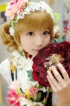 blonde_hair blouse cosplay flowers hairband miniskirt original skirt zero_inch rating:Safe score:0 user:nil!