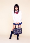 blouse bookbag iijima_akira kneesocks pleated_skirt school_uniform skirt sweater_vest rating:Safe score:0 user:nil!