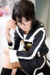 cosplay glasses hayate_x_blade miyuki mudou_ayana sailor_uniform school_uniform socks rating:Safe score:2 user:nil!